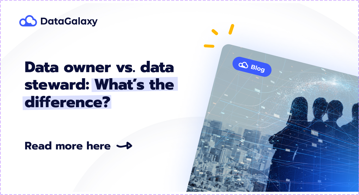 Data owner vs. data steward - What's the difference?
