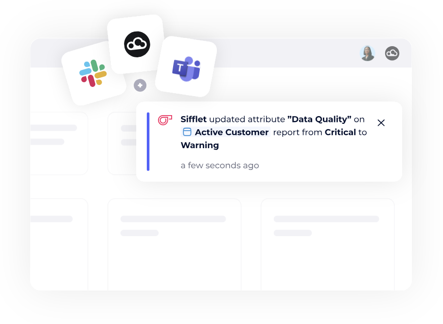 notification d’évolution de la qualité des données dans un outil collaboratif